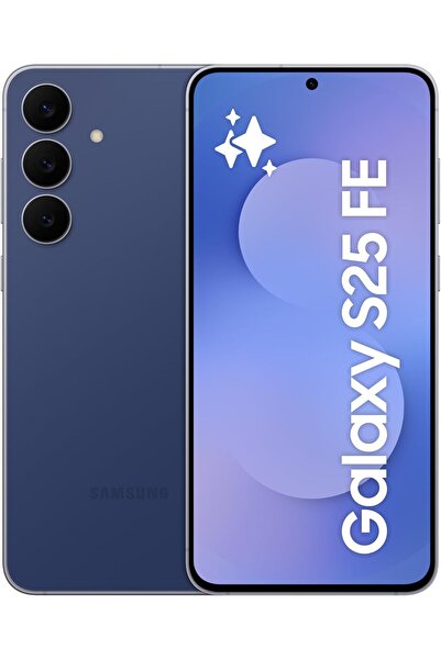Samsung Galaxy S25 FE AI Phone, Navy, 8GB RAM, 256GB Storage, 50MP Camera, 6.7’’ Display, Slim &