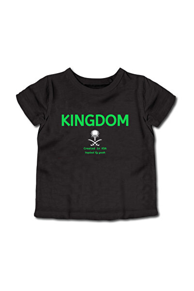 LOWHA تي شيرت قطني للأطفال والمراهقين لليوم الوطني السعودي أو ملابس الفخر السعودي اليومية للأولاد والبنات