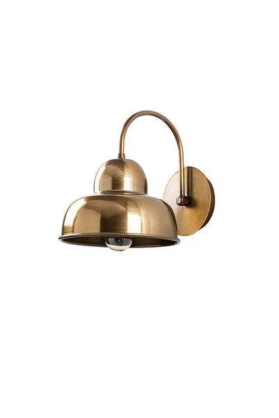 MOİRA Vintage Decorative Wall Single Sconce, Antique Gold Metal Plated Lighting Cakir-180Vintage