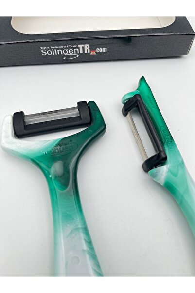 Solingen Original Ritter Marble Side and Slope Peeler 2-Piece Green