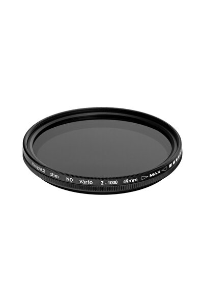 KnightX Filtru ND2-ND1000 49mm KnightX, Vario (1-10 f stopuri) – Control Expunere pentru Fotografie si Video