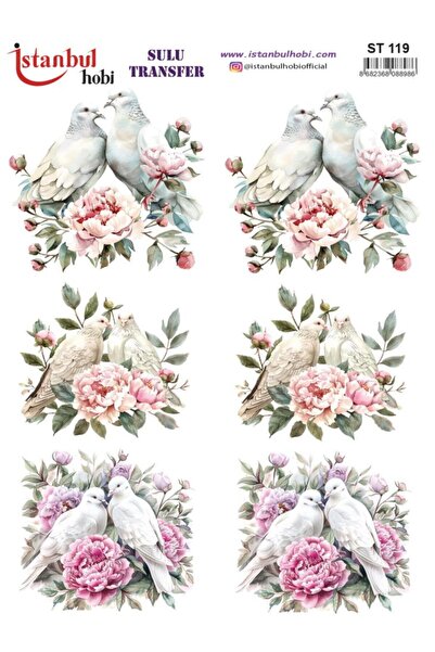 İstanbul Hobi ورق نقل مائي 25×35 سم ST-119