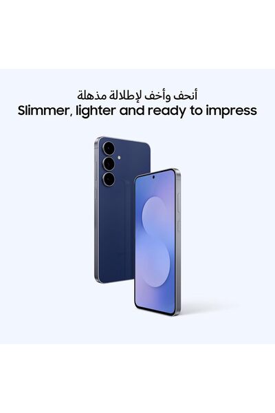 Samsung هاتف Galaxy S25 FE AI، أبيض، ذاكرة وصول عشوائي (RAM) سعة 8 جيجابايت، سعة تخزين 256 جيجابايت، كاميرا بدقة 50 ميجابكسل، شاشة 6.7 بوصة، نحيف