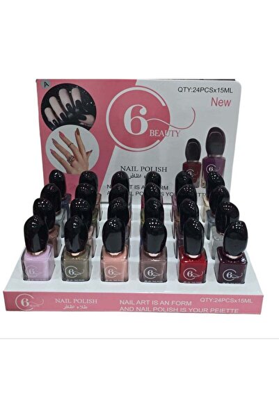6 Beauty مجموعة طلاء أظافر بيوتي 6 قطع - متعددة الألوان