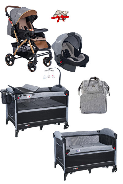 Tommybaby Tornado 5'li Yenidoğan Seti Anne Yanı Oyun Parkı Travel Sistem Bebe...