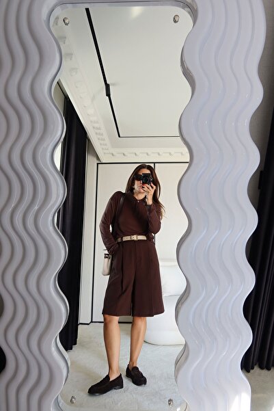 Özge Özgenç Pleated Basic Fabric Shorts
