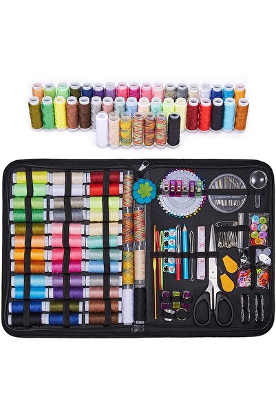 Onuvio Set de cusut premium, 226 de piese, bobine de ață, geantă de transport...
