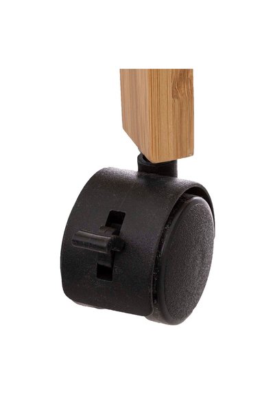 OEM Etajera mobila Linha din bambus, 3 niveluri, dimensiuni compacte, 45x22x80 cm, natur