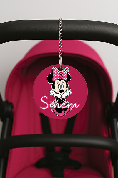 Cekuonline زخرفة مطبوعة على شكل حزام من البليكسي لعربة الأطفال - 10×10 سم كتابة الاسم 62