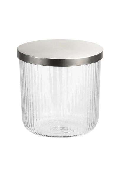 ACE علبة زجاجية كبيرة مزخرفة من إنترديزاين (12.7 × 12.7 × 12 سم)