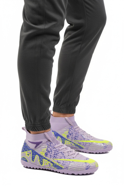 AYAKMOD Pantofi de teren pentru gazon unisex, violet liliac, Air 600 G