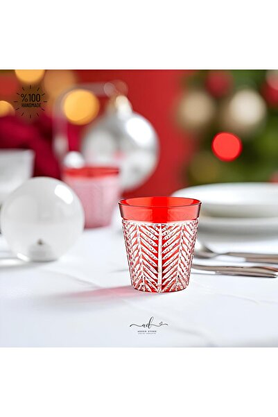 AKDEN STORE Crystal Decor Colorful Water Glass Set of 6 275ml