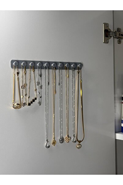 3DreaMaker Takı Kanca Rayı Organizer Askılık 10 Bölmeli Askılık