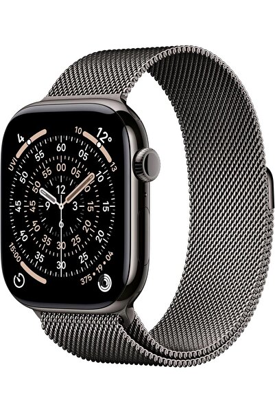 Apple Watch Series 11 GPS + Cellular 46mm Slate Titanium Case with Slate Mila...