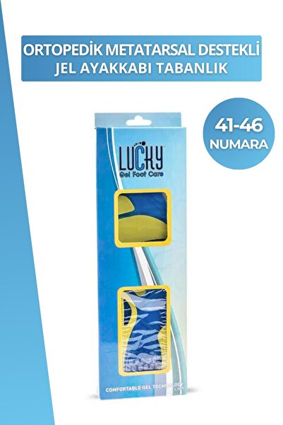 Dopar Lucky Ortopedik Metatarsal Destekli Jel Ayakkabı Tabanlık 41-46 Numara Erkek