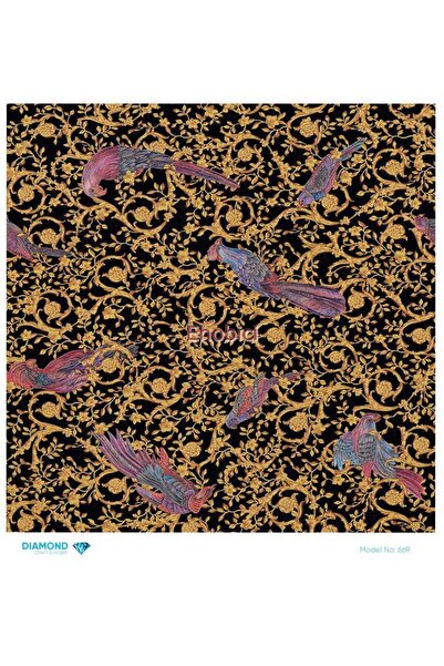 ehobici ورق ديكور نحاسي ماسي - 669 - 30x30