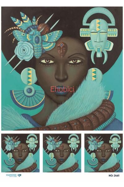 ehobici ورق ديكوباج نحاسي ماسي - 2461