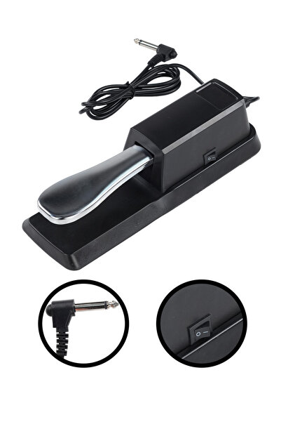Maxword PP-05M Sustain Pedalı (6.35mm Sustain Çıkışı Olan Tüm Ürünlerle Uyumlu)
