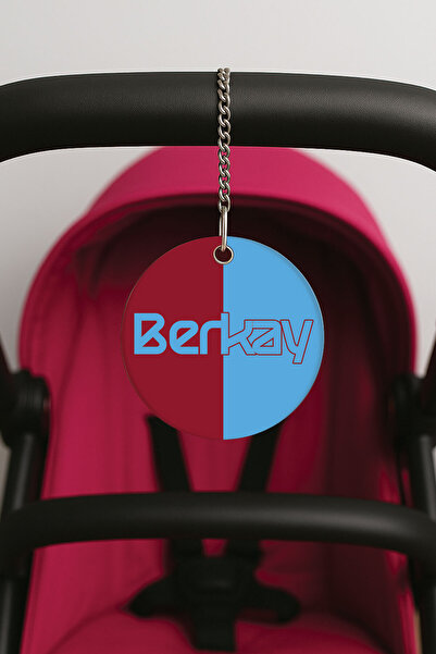 Cekuonline زخرفة مطبوعة على شكل حزام من البليكسي لعربة الأطفال - 10x10 سم NAMESURNAME-76