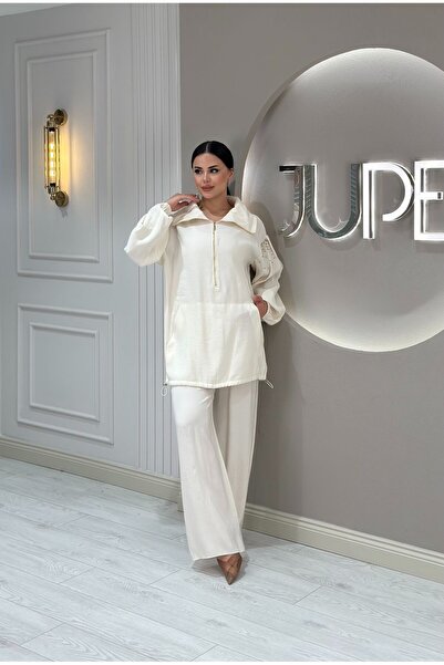 Jupe Kadın Modal Kumaş Taş İşlemeli Takım 8553