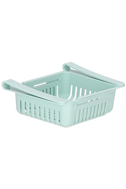 OEM Refrigerator organizer, extendable basket model, 16x28.5cm, mint