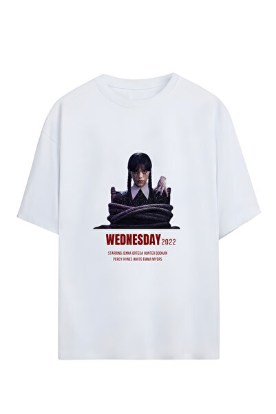 GraffTee تي شيرت قطني كبير الحجم للجنسين من WEDNESDAY