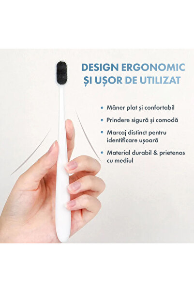 Onuvio Set of 9 NanoClean™ toothbrushes with 20,000 ultra-soft bristles, for sensitive teeth and gums