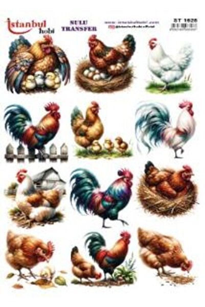 İstanbul Hobi ورق نقل مائي 25×35 سم ST-1628