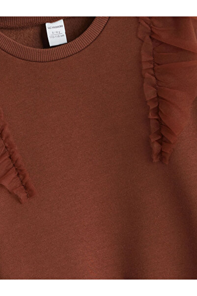 LC Waikiki Създайте свой стил в UZG Store | Детска суитшърт с флорален мотив на велосипед, 2 броя в пакет