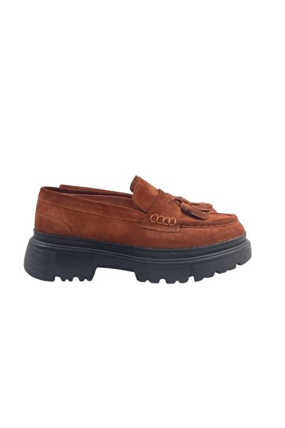 Oneka Shoes Men's Casual Loafer Tasseled Cinnamon Suede 130825Bv1742