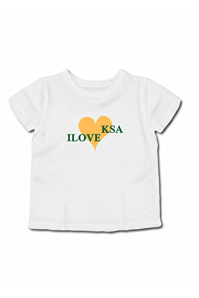 LOWHA تي شيرت قطني للأطفال والمراهقين لليوم الوطني السعودي أو ملابس الفخر السعودي اليومية للأولاد والبنات