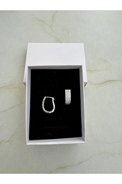 Butik Çelik Taşlı Küpe