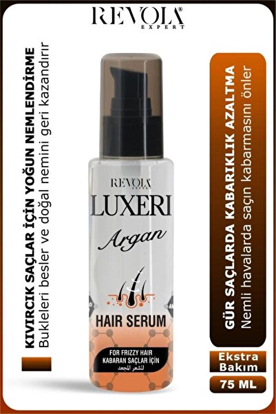 revola Luxeri Kabaran Saçlar İçin Saç Bakım Serumu 75 Ml Argan