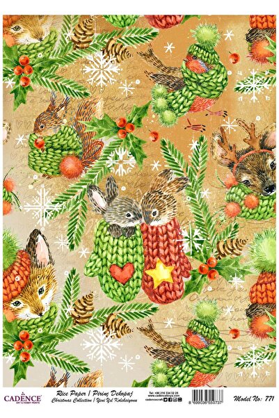 Cadence Brass Decoupage Paper Model - 771