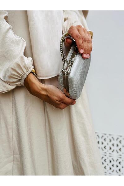 Çanta Trend Geantă de seară pentru femei cu 2 bretele, cu detalii de piatră și lanț