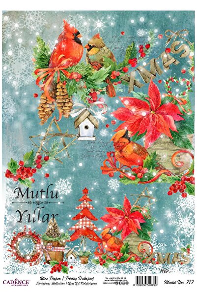Cadence Brass Decoupage Paper Model - 777