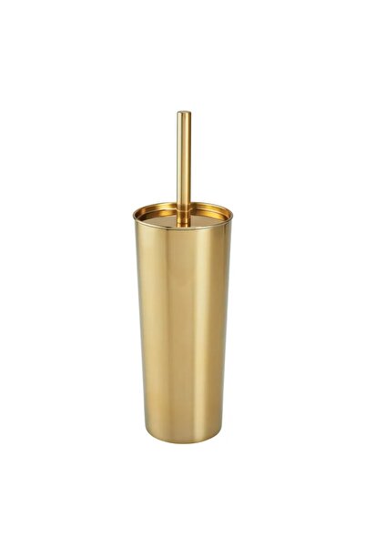 ACE Interdesign Patton Bowl Stainless Steel Toilet Brush (Brass, 11.6 x 11.6 x 24 cm)