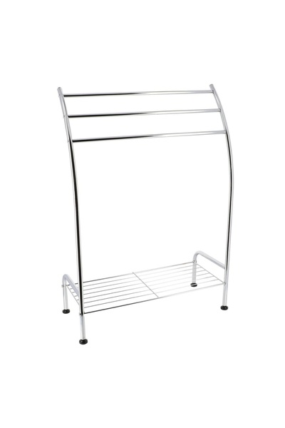 ACE رف مناشف معدني من Tendance Evideco مع رف واحد و3 قضبان