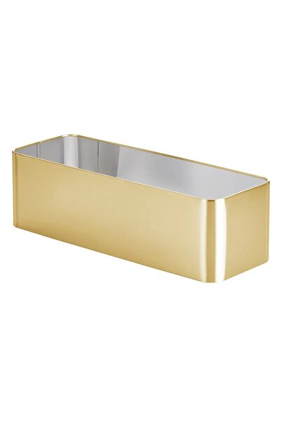 ACE سلة مناديل المرحاض الفولاذية من إنترديزاين باتون (بيج، 15.8 × 43.8 × 13.3 سم)