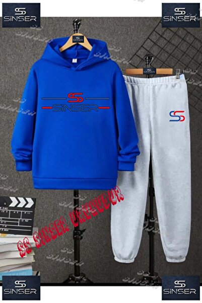 SS SİNSER Children's Unisex Custom Printed Hoodie and Sweatpants Set with the...