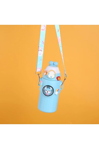 EVİMDM زجاجة مياه للأطفال بحزام لطيف