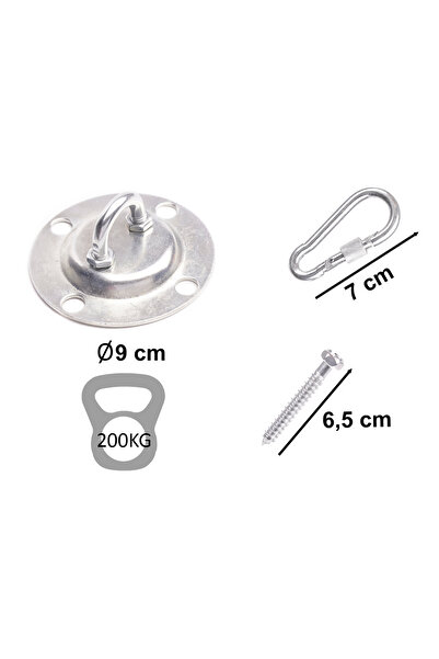 SERSIMO Swing or hammock mounting kit - ceiling bracket, 150 cm chain, galvanized steel