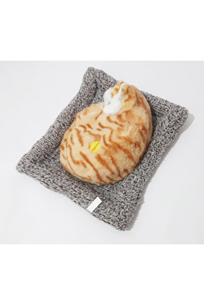 renkli çiçekler Oyuncak Minderli Yatan Miyavlayan Kedi Çocuklar İçin Hediye Ev Ofis İçin Süs Dekorasyon