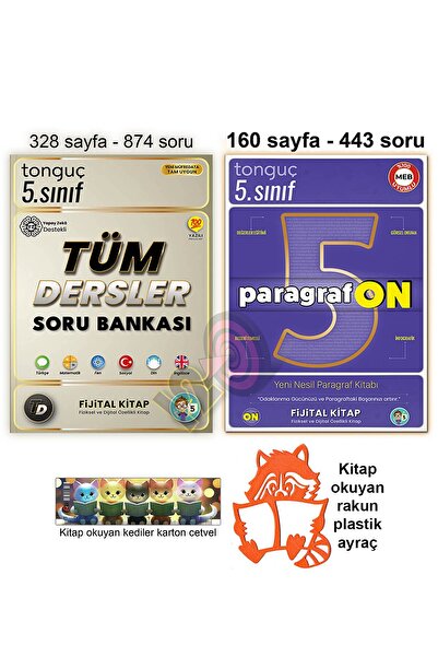 Tonguç Yayınları 5. Sınıf Tüm Dersler Soru Bankası Paragrafon Seti 2026