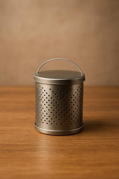 Depa Stainless Steel Tea Strainer with Lid 8 cm