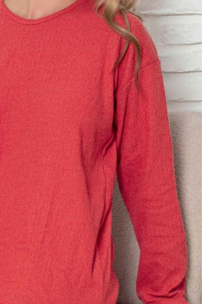 Farya Home Thick Winter Interlock Stripe Long Sleeve Knitted Pajamas Set