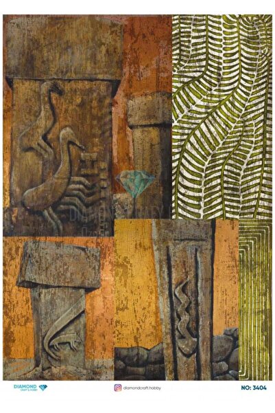 ehobici ورق ديكور نحاسي ماسي - 3404