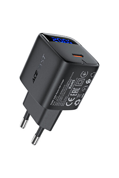 Acefast Incarcator GaN Type-C, Fast Charge A113, 20W, negru
