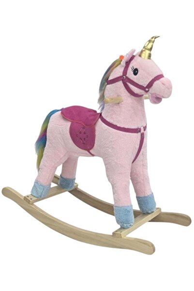 Toybox كرسي هزاز خشبي على شكل حصان وحيد القرن 70x70x30 سم