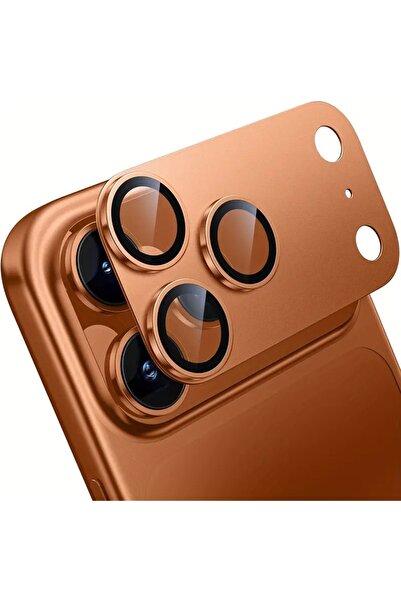 NANOSPACE Apple iPhone 17 Pro Max İle Uyumlu Temperli Sert Cam Renkli Lens Ko...